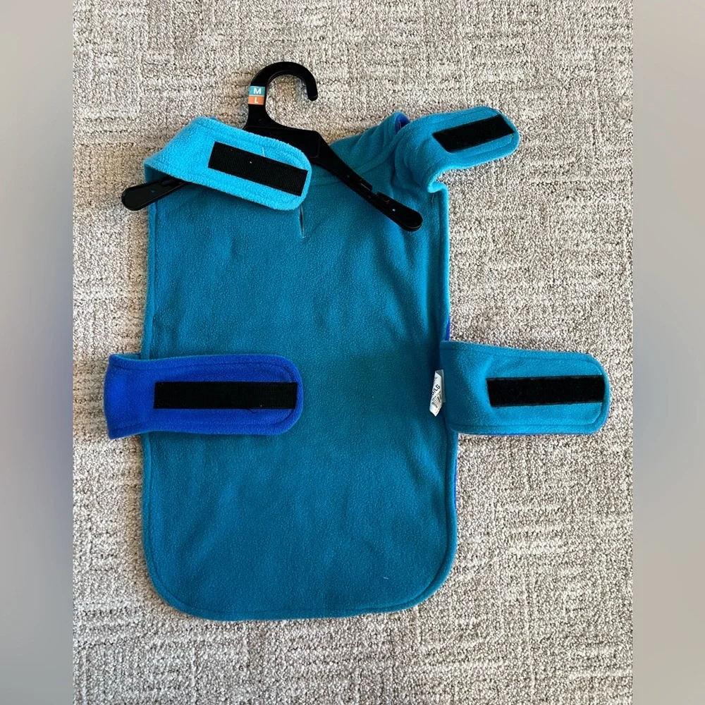 NWT - YOULY - Fleece Pet Coat -‎ M/L - Blue